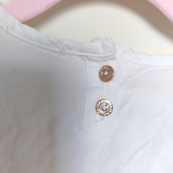 Tahari Girl White Eyelet Lace Long Sleeve Dress Size 3T - Picture 9 of 11